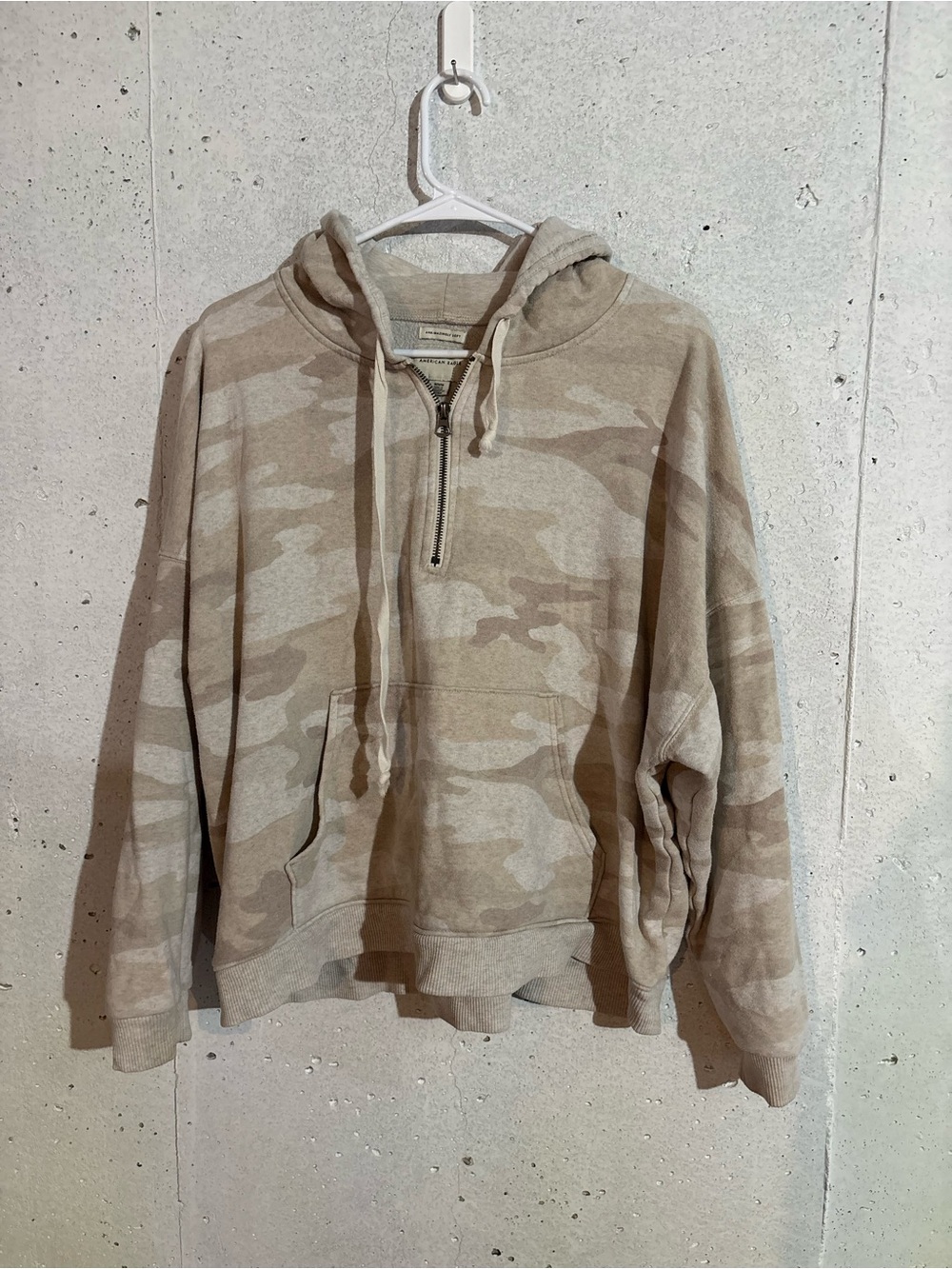 American Eagle Ahh-Mazingly Soft Quarter Zip Camo Hoodie | Size: Medium